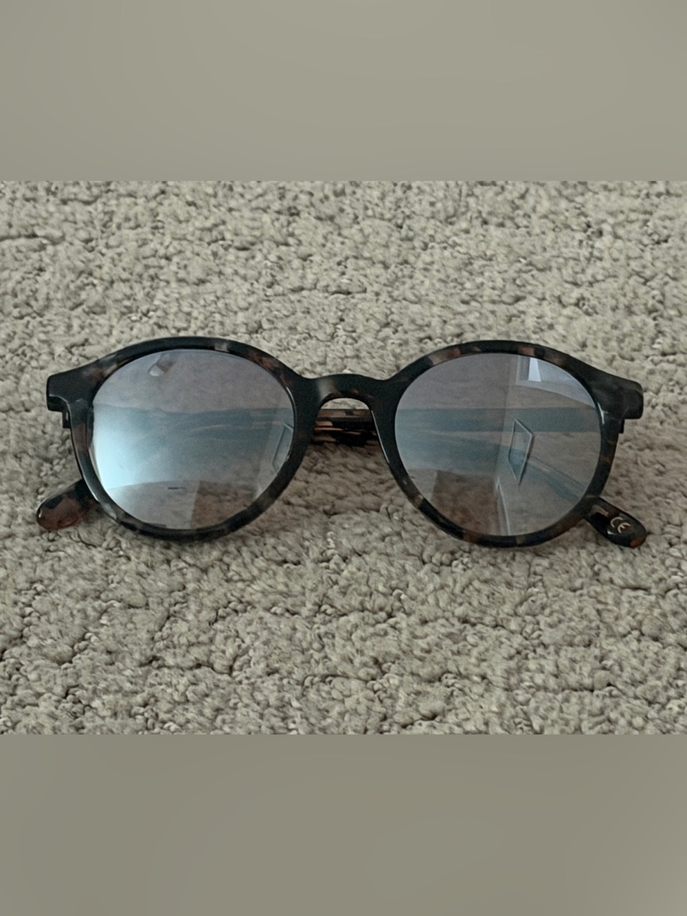 Madewell Brown Horn Flash Multi Tortoise Layton Round Women’s Sunglasses
